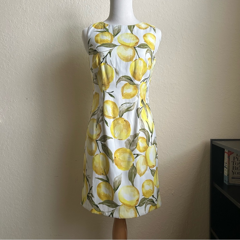 ALYX - Lemon Print Sleeveless Mod Midi Dress